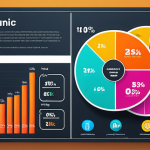 ** A vibrant social media infographic with charts and icons illustrating organic reach growth, highlighting engagement with surveys and quizzes.

**