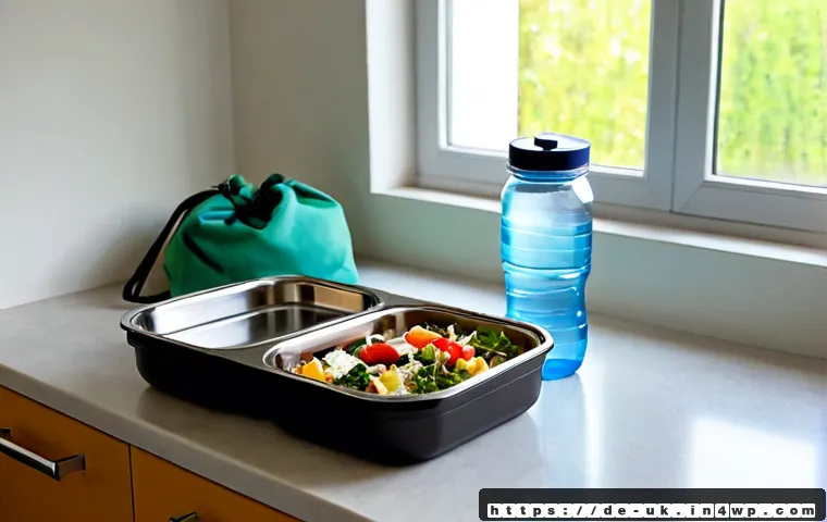 Home 15 일회용품 대체 제품의 지속 가능성 분석 - Photorealistic sustainability comparison on a bright German kitchen countertop: reusable stainless s...